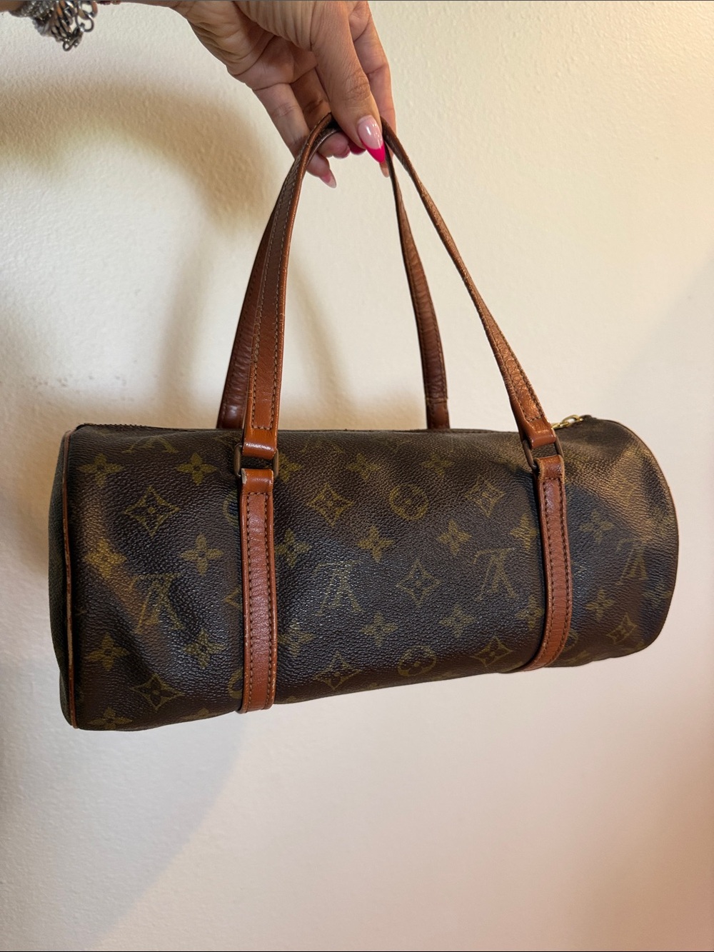 Louis Vuitton papillon Monogram Canvas Barrel handbag